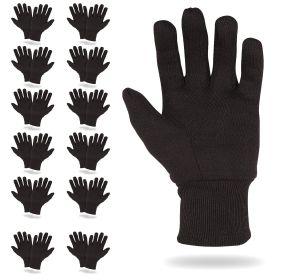 Brown Jersey Gloves for Women and Men